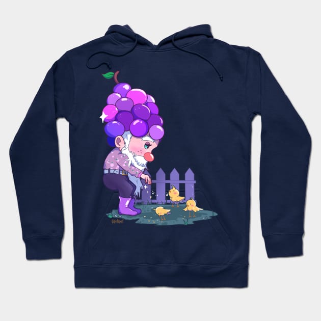 Grape Gnome Hoodie by paintdust